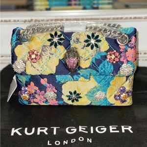 Kurt Geiger London Mini Kensington Fabric Convertible Crossbody Bag